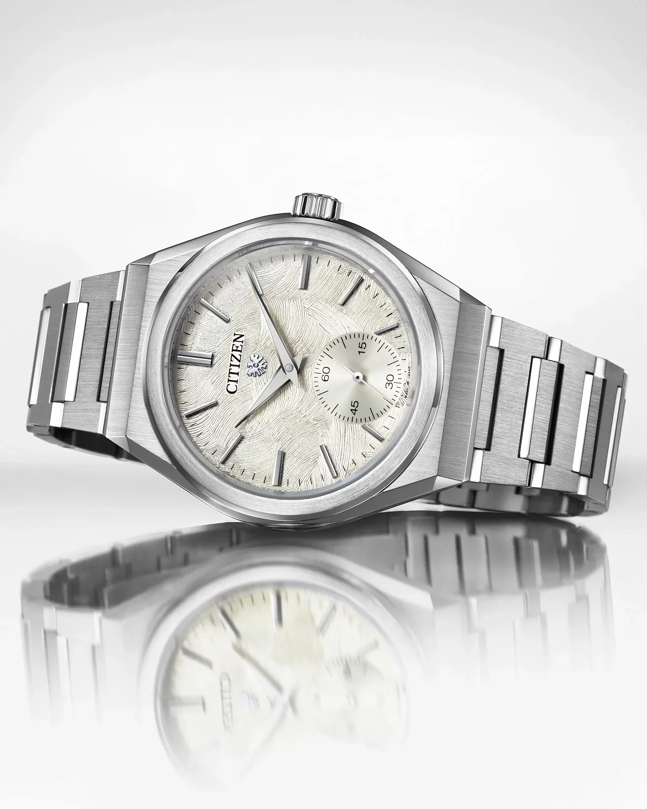 The CITIZEN Caliber 0200 Silver-Tone Dial Stainless Steel Bracelet